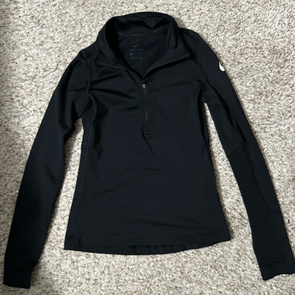 Nike - Girls’ Dri-FIT Long Sleeve 1/4 Zip Top In Black